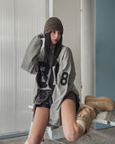 80 Numbering Printing Loose Fit Long Sleeve