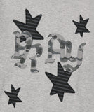 PRAY APPLIQUE CROP ZIP UP HOODIE