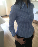 Geeks Stripe Slim Fit Shirt