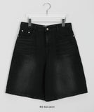 Leha Washing Half Denim Pants