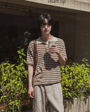 Casey color blocking short sleeve knit
