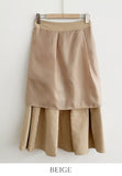 Julian Pintuck Pleats Long Skirt