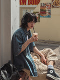 Jane Damage Half Denim Shirt