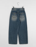 Sandini washing wide denim pants