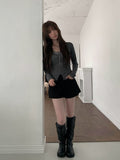 Dosi Ribbon Lace Slim Cardigan T-Shirt