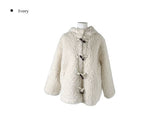 Gaed Wool Duffle Hood Fur Jacket