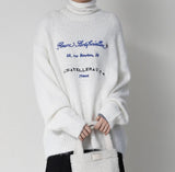 Lauren Lettering Embroidery Knit