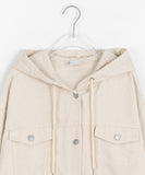 [unisex] Ruede Washing Cotton Over Hood Tracker Jacket