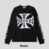 Coast Waffle Cross Lettering Long Sleeve