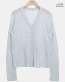 Fidget Two-Button Ribbed Cardigan
