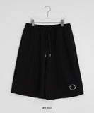 [unisex] Miol embroidery star banding bermuda pants