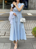 Zeroti Collar Shirt Cap Sleeveless One Piece