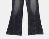 [MADE] Ruhe Incision Surgical Pocket Denim Washing Semi-Bootcut Long Pants