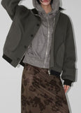 HIDDEN BUTTON TANKER JACKET