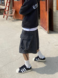 DISCERNMENT's Balloon Cargo Denim Shorts