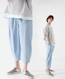 public banding wide denim pants