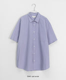 [unisex] Biger Cotton Over Short Sleeve Shirt