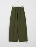 Taha banding string nylon cargo pants