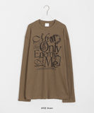 [unisex] Burden lettering knit long sleeve tee