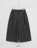 Andel Wool Banding Dot Bermuda Pants