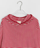 Isou Stripe Hood Long Sleeve Tee