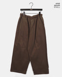 Thermal back pocket point wide cotton pants