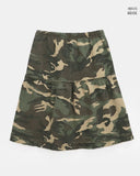 Deron Military Camo Midi Skirt