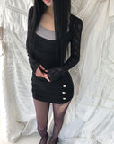 Quto See-through Bolero Cardigan