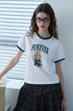 Forevernie CROP Ringer Tee