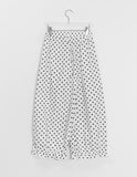 Selvk summer banding wide nylon pants