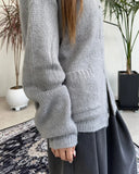 Eldin Hairy Knit Zip-Up