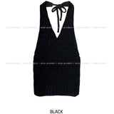 sticky knit halter sleeveless