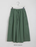 Mittim banding cargo long skirt