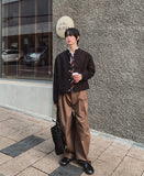 Ber Side Tuck Wide Pants