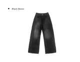 Tox Washing Cut Wide Denim Pants