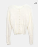 Rodan Angora round neck fur cardigan