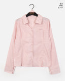 Tipe Geek Chic Preppy Striped Tie Set Shirt