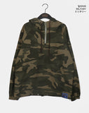 Teebu Camo Half Zip Hooded T-Shirt