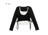 Linda Color Layered Sleeveless T-shirt Set