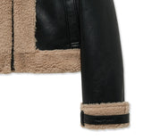 Crop Shearling Boucle Mustang