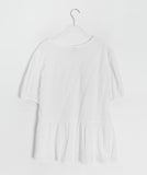 Munil Stripe V-Neck Half Button Blouse