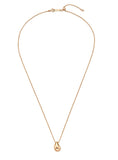 Champagne Full Moon Silver Mary Bowl Necklace