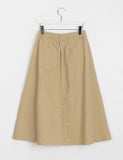 Kyofu Banding Flare Long Skirt