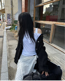 SCARF LONG SLEEVE TOP