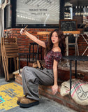 Moko Stud Balloon Wide Cotton Pants