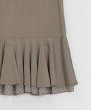 Sunkey Button Frill Layered Sleeveless