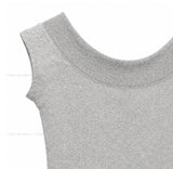Bendy Slim Ribbed Two-Way Short Sleeve