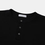 Kitsa Henley Neck Waffle T-Shirt