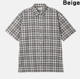 Monterey check half shirt