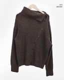 Tuan High Neck Turtleneck Two-Way Ribbed Knit